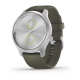 Garmin vivomove Style Moss Green Silicone with Silver HW