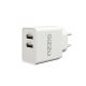 Gizzu Wall Charger Dual USB Port 3.4A - White GWC2U34W