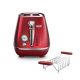 DeLonghi  Distinta Flair 2 Slice Toaster Glamour Red CTI2103.R