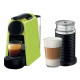Nespresso Essenza Bundle With Aeroccino Milk Frother - Lime Green