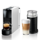 Nespresso Essenza Bundle With Aeroccino Milk Frother - Silver