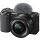 Sony Alpha ZV-E10 Mirrorless Camera with 16-50mm Lens (Black) ZV-E10LB