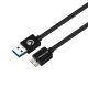 VolkanoX Data series USB3.0 Micro USB cable 1.8m VK-20202-BK