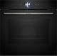 Bosch Series 8 Built in Oven 60 x 60cm Black 71L  Touch display Plus  HBG7764B1