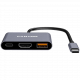 CANYON hub DS-4 3in1 USB-C Grey CNS-TDS4