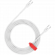 CANYON cable CC100AB C-C 100W Braided 2m White CND-CC100AB20W