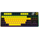 LORGAR KBP70TKLW Wireless TKL Mechanical Gaming Keyboard Pro Black/yellow LRG-KBP70TKLW-YL-US