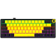 LORGAR KBP70MW Wireless Mechanical Gaming Keyboard Pro Black/yellow LRG-KBP70MW-YL-US