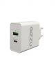 Gizzu Wall Charger Type C 36W PD QC3.0 18W - White GWCPDU36W