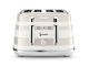 DeLonghi  Avvolta Class 4 Slice Toaster - Graceful White CTAC4003.W