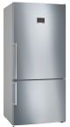 Bosch Series 6 Freestanding Fridge Bottom freezer 186 x 86cm Stainless steel 619 L  KGN86CI30Z