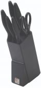 Richardson Sheffield Laser Cuisine knife block 6-piece Black