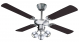 Goldair 132cm 4 Blade 3 Light Ceiling Fan Black GCF-505