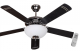 Goldair 132cm Black 1 Light + Remote Ceiling Fan GCR501R