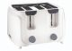 Salton 4 Slice White Cool Touch Toaster ST4S-09