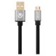 VolkanoX Couple series Micro USB premium twin pack 1meter charge/data cable - black VK-20068-BK