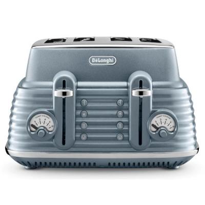 DeLonghi Scultura Selections 4 Slice Toaster: Mineral Blue CTZS4003.AZ